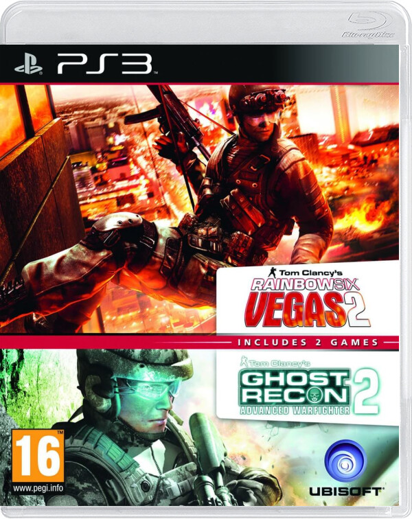 Tom Clancy's Rainbow Six Vegas 2 + Ghost Recon Advanced Warfighter 2 (Double Pack) - Playstation 3 Games