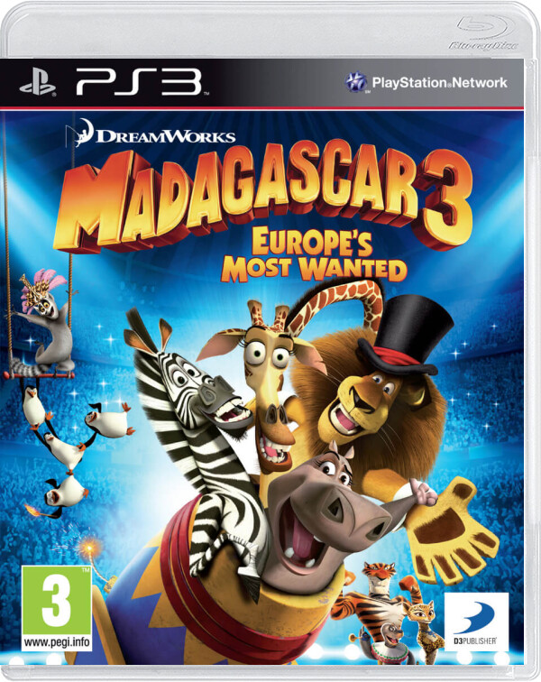 DreamWorks: Madagascar 3: Europe's Most Wanted - Playstation 3 Games