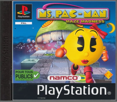 Ms. Pac-Man Maze Madness - Playstation 1 Games