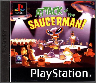 Attack of the Saucerman - Playstation 1 Games