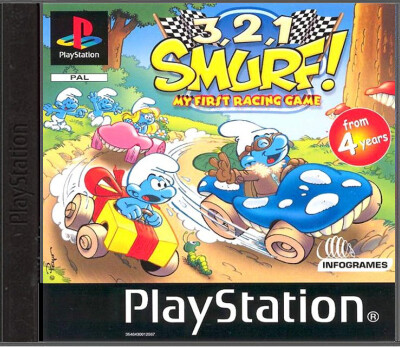 3.2.1... Smurf Racer - Playstation 1 Games