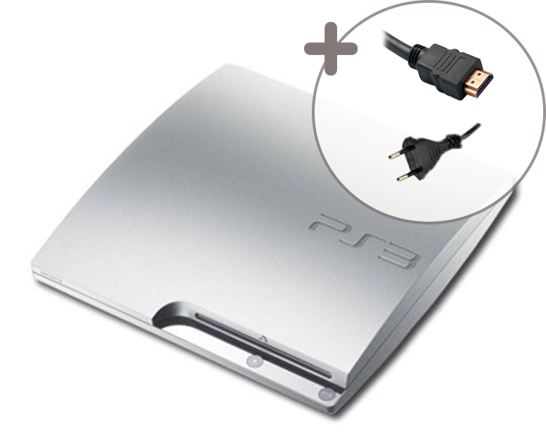 Sony PlayStation 3 Slim Silver Konsole - 120GB - Playstation 3 Hardware