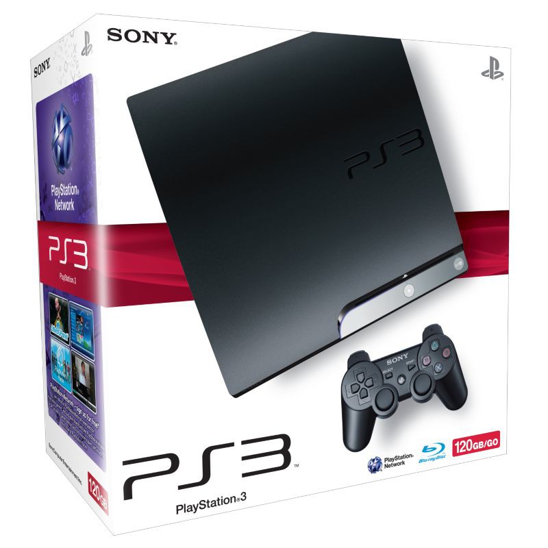 Sony PlayStation 3 Slim Starter Pack - 120GB DualShock Edition [Complete] - Playstation 3 Hardware