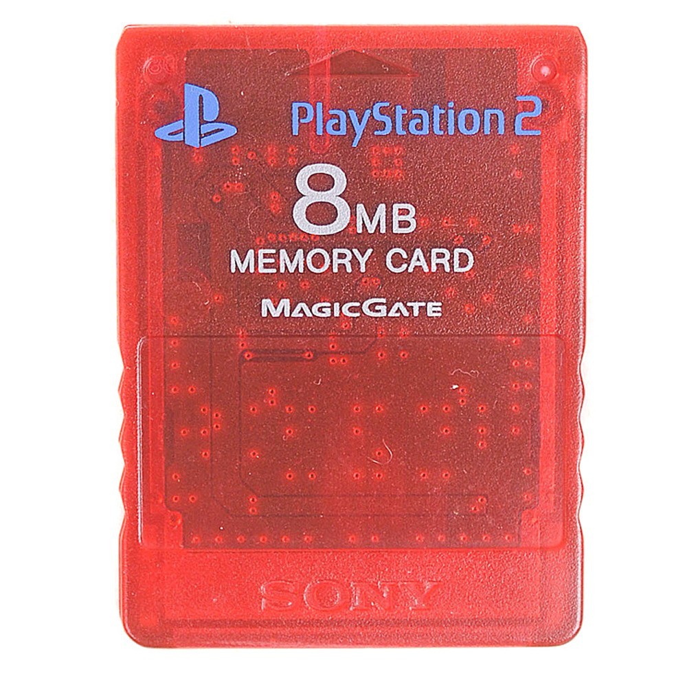 Original Playstation 2 Memory Card - Red (8MB) - Playstation 2 Hardware