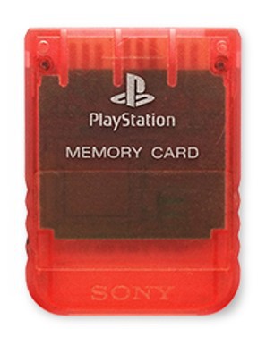 Original Playstation 1 Memory Card - Crystal Red Kaufen | Playstation 1 Hardware