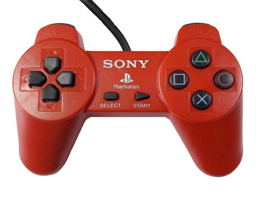 Sony Analog Playstation 1 Controller - Red - Playstation 1 Hardware