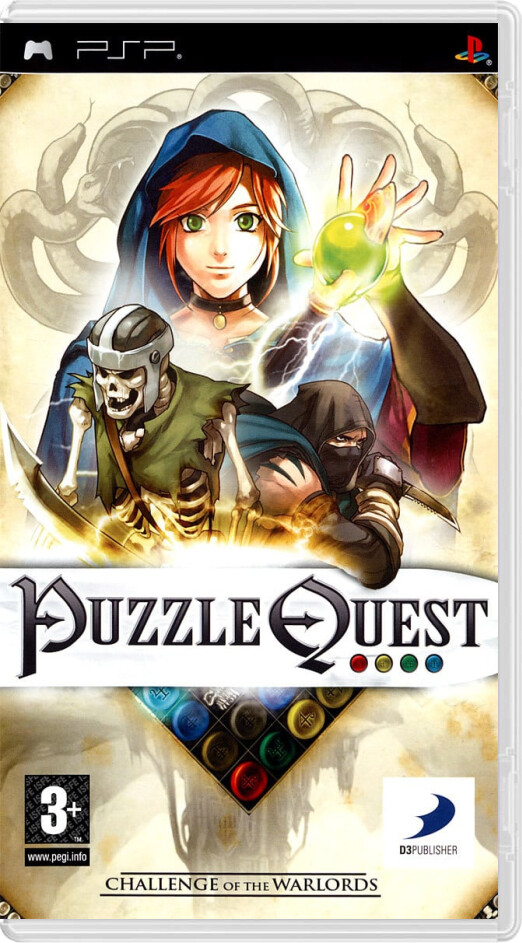 Puzzle Quest: Challenge of the Warlords - Playstation Portable Games