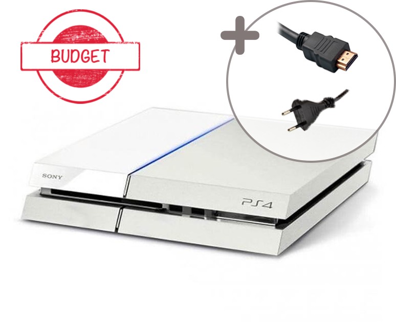 Sony PlayStation 4 Wit Console - 500GB - Budget - Playstation 4 Hardware