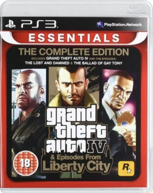 Grand Theft Auto IV & Episodes From Liberty City (Essentials) (Double Pack) - Playstation 3 Games