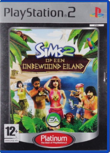 De Sims 2 - Op een Onbewoond Eiland (Platinum) - Playstation 2 Games