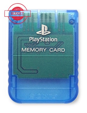 Originele Playstation 1 Memory Card - Crystal Blue - Budget - Playstation 1 Hardware
