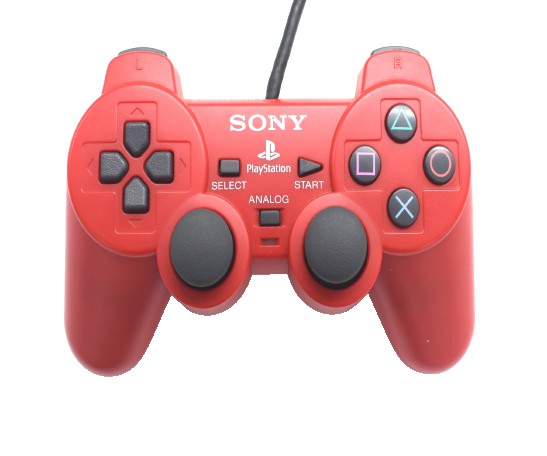 Sony DualShock Playstation 2 Controller - Red - Playstation 2 Hardware