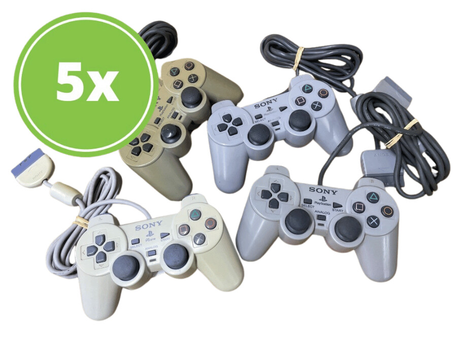 5x Kapotte Sony Playstation 1 Controller Kopen | Playstation 1 Hardware