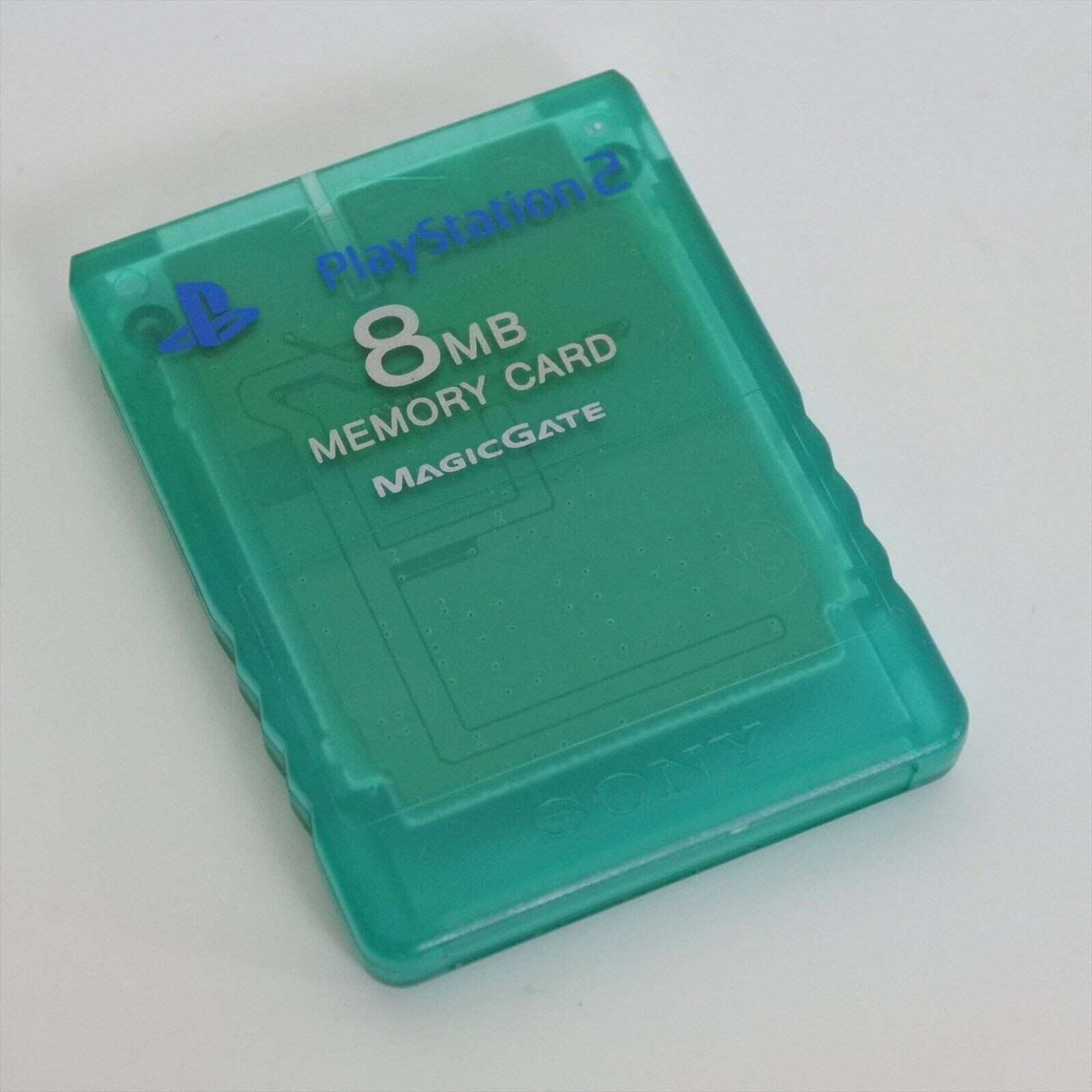 Original Playstation 2 Memory Card - Crystal Green (8MB) - Playstation 2 Hardware
