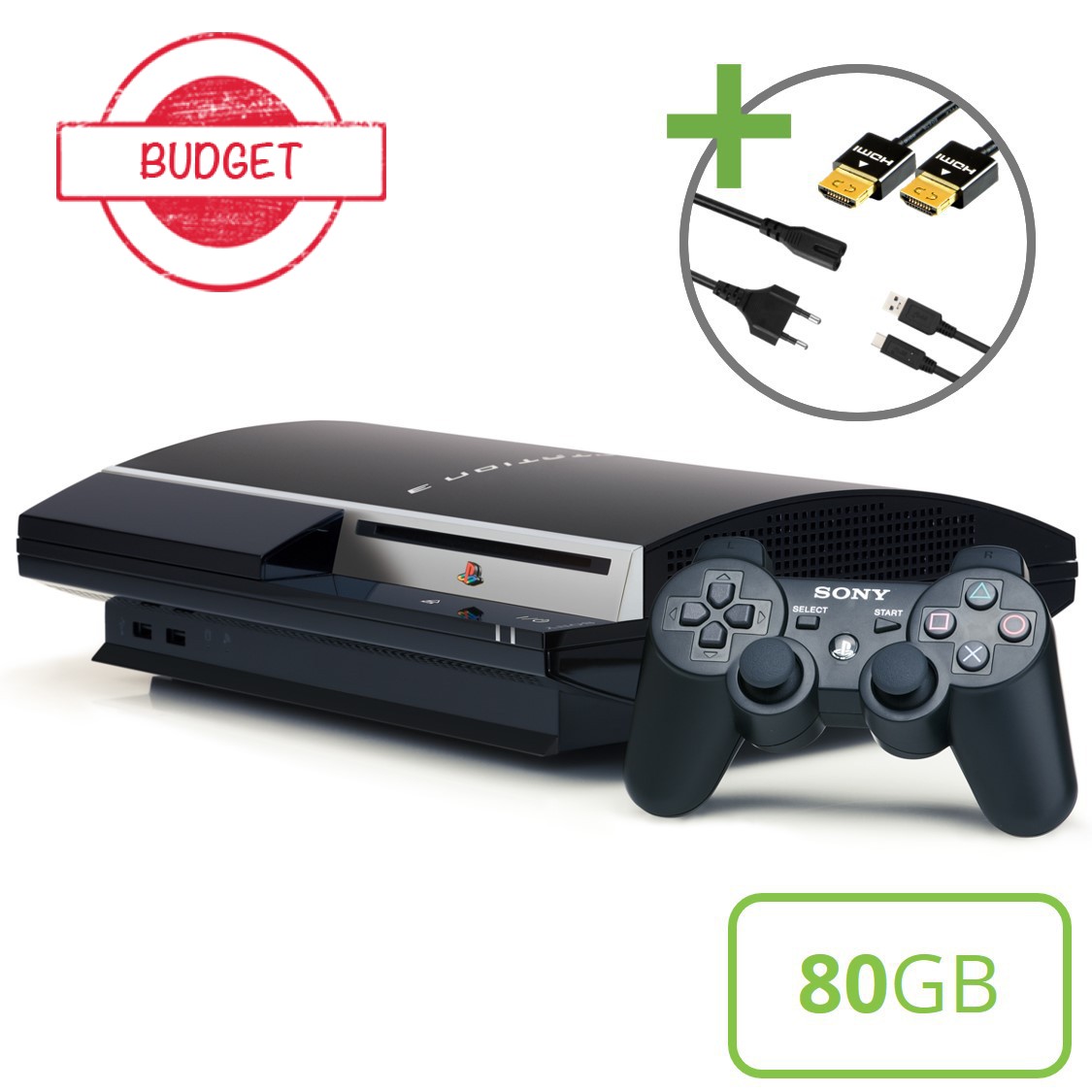 Sony PlayStation 3 Phat (80GB) Starter Pack - Sixaxis Edition - Budget Kopen | Playstation 3 Hardware