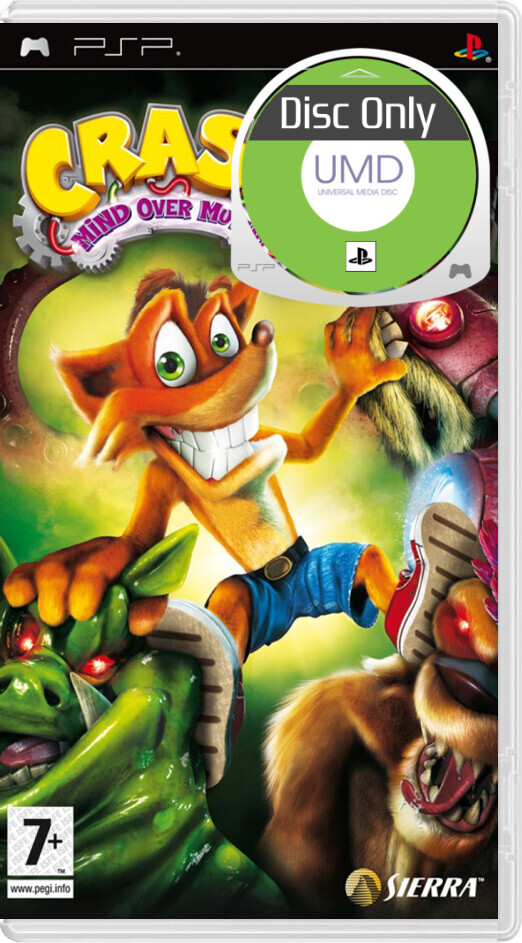 Crash: Mind over Mutant - Disc Only - Playstation Portable Games