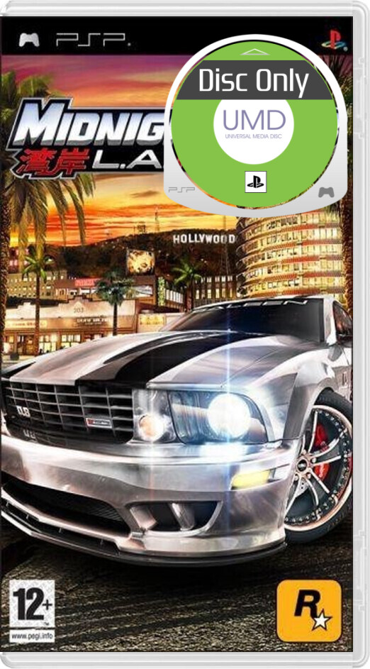 Midnight Club L.A. Remix - Disc Only - Playstation Portable Games