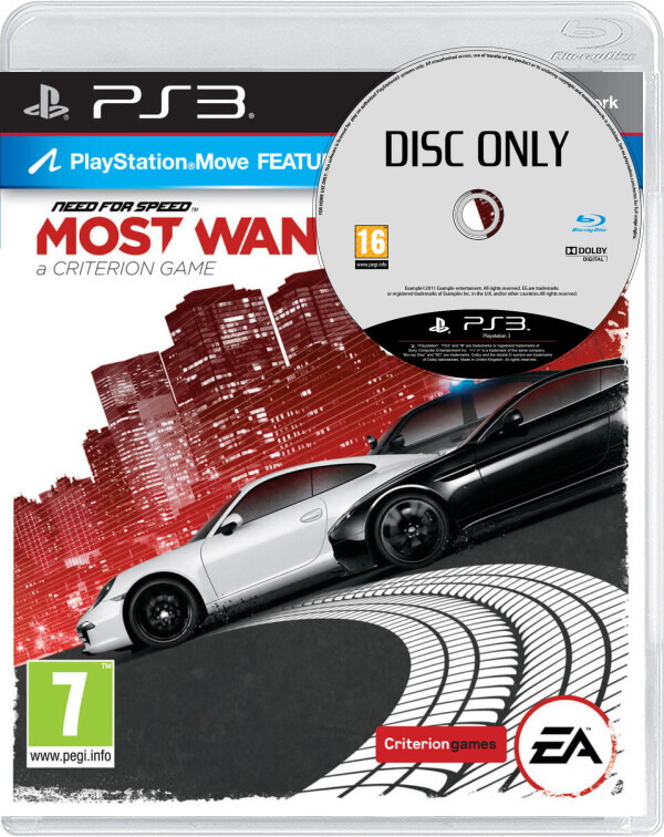 Need for Speed: Most Wanted - Disc Only - Playstation 3 Games