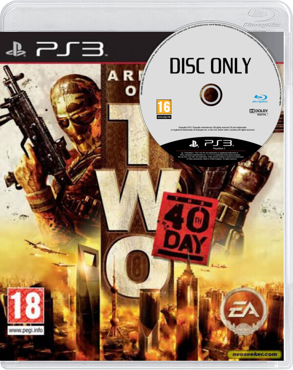 Army of Two: The 40th Day - Disc Only - Playstation 3 Games