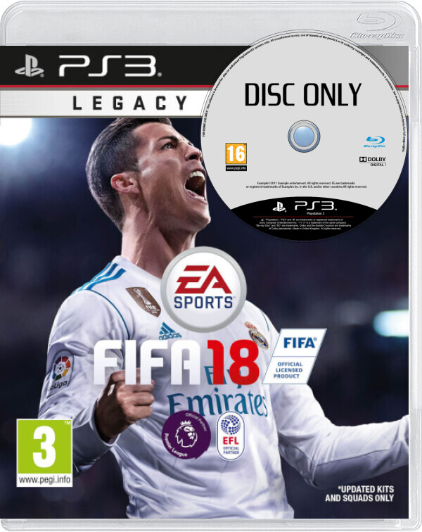FIFA 18 - Disc Only - Playstation 3 Games