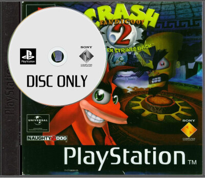 Crash Bandicoot 2: Cortex Strikes Back - Disc Only - Playstation 1 Games