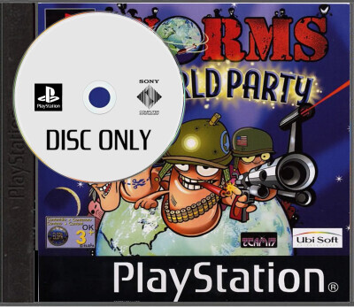 Worms World Party - Disc Only - Playstation 1 Games