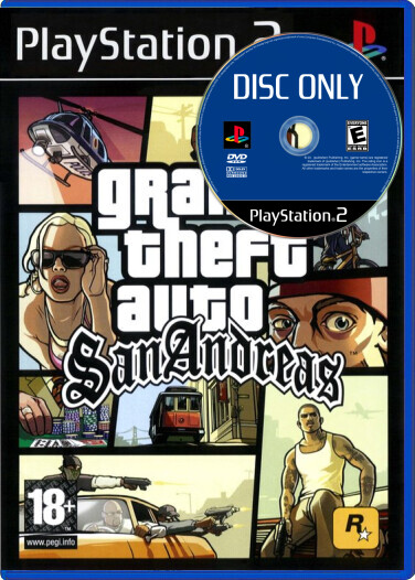 Grand Theft Auto: San Andreas - Disc Only - Playstation 2 Games