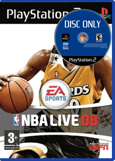 NBA Live 08 - Disc Only - Playstation 2 Games