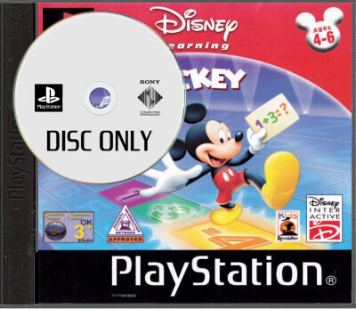 Disney Learning Mickey - Disc Only - Playstation 1 Games