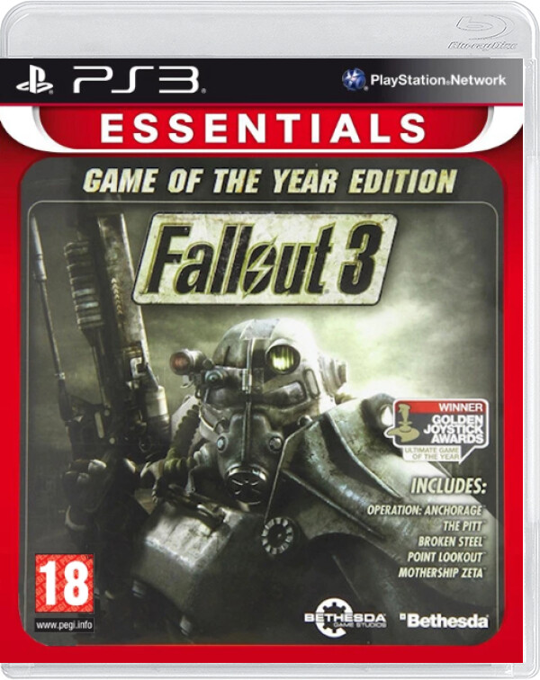 Fallout 3 - Game of the Year Edition (Essentials) - Playstation 3 Games