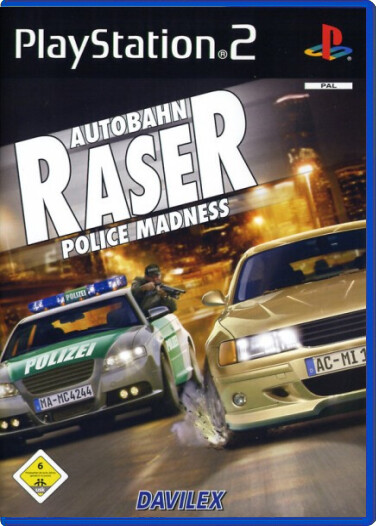 Autobahn Raser Police Madness (German) - Playstation 2 Games