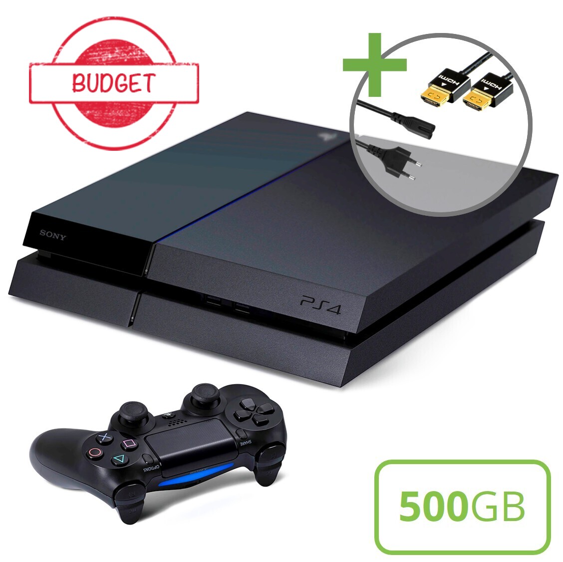 Sony PlayStation 4 Starter Pack - 500GB DualShock V1 Edition - Budget Kopen | Playstation 4 Hardware