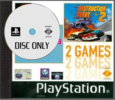 Wipeout 3 Special Edition & Destruction Derby 2 (Double Pack) - Disc Only - Playstation 1 Games