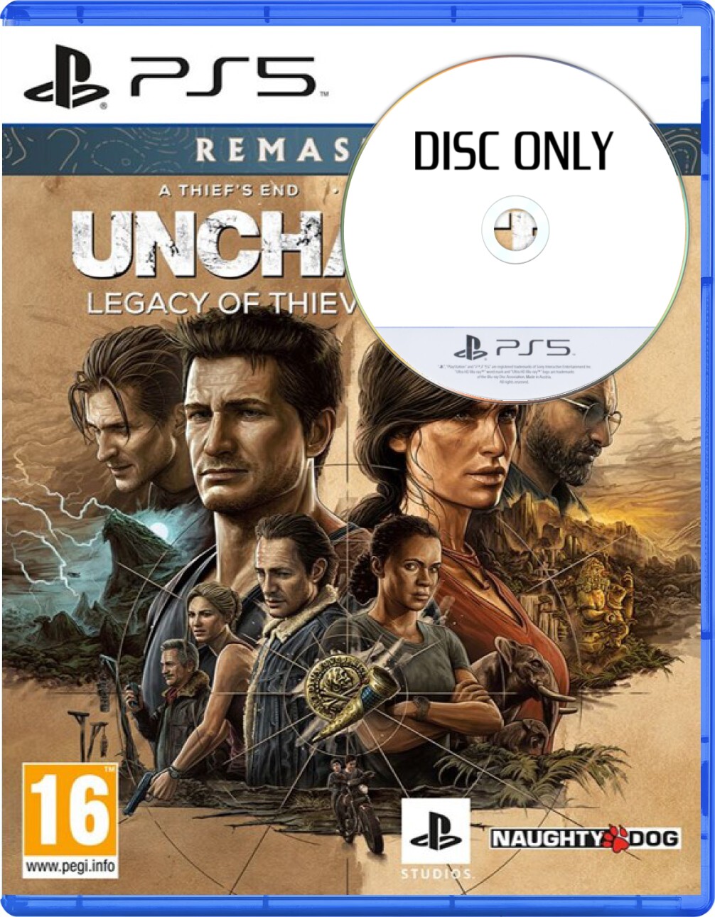 Uncharted Legacy of Thieves Collection - Disc Only - Playstation 5 Games