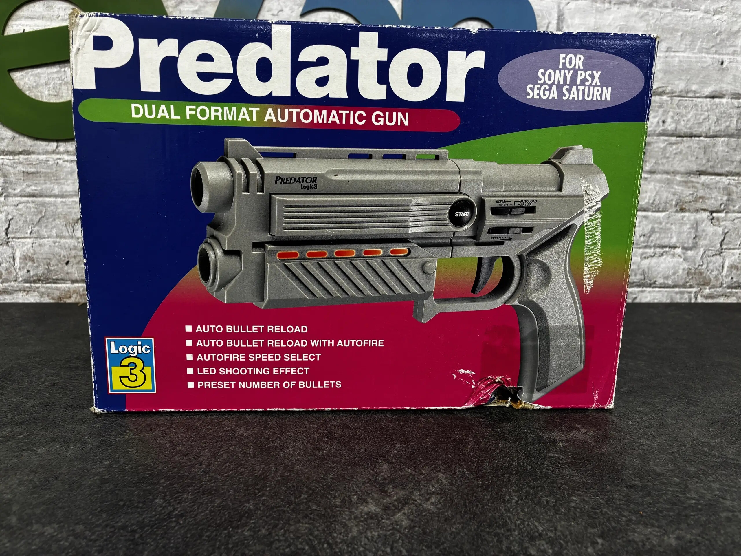 Predator Dual Format Automatic Gun [Complete] - Playstation 1 Hardware
