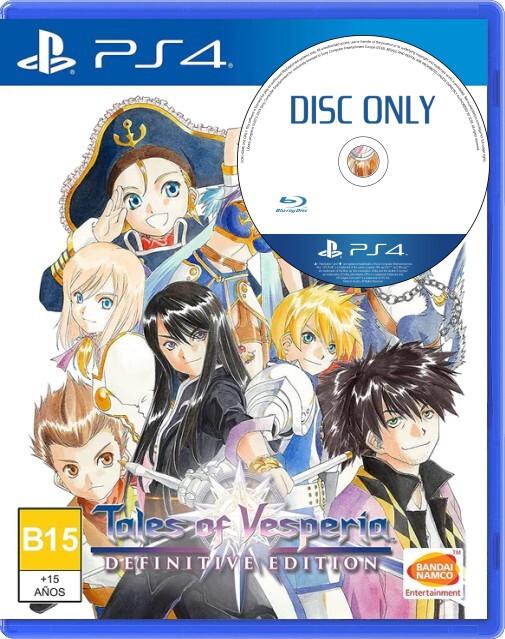 Tales Of Vesperia: Definitive Edition - Disc Only - Playstation 4 Games