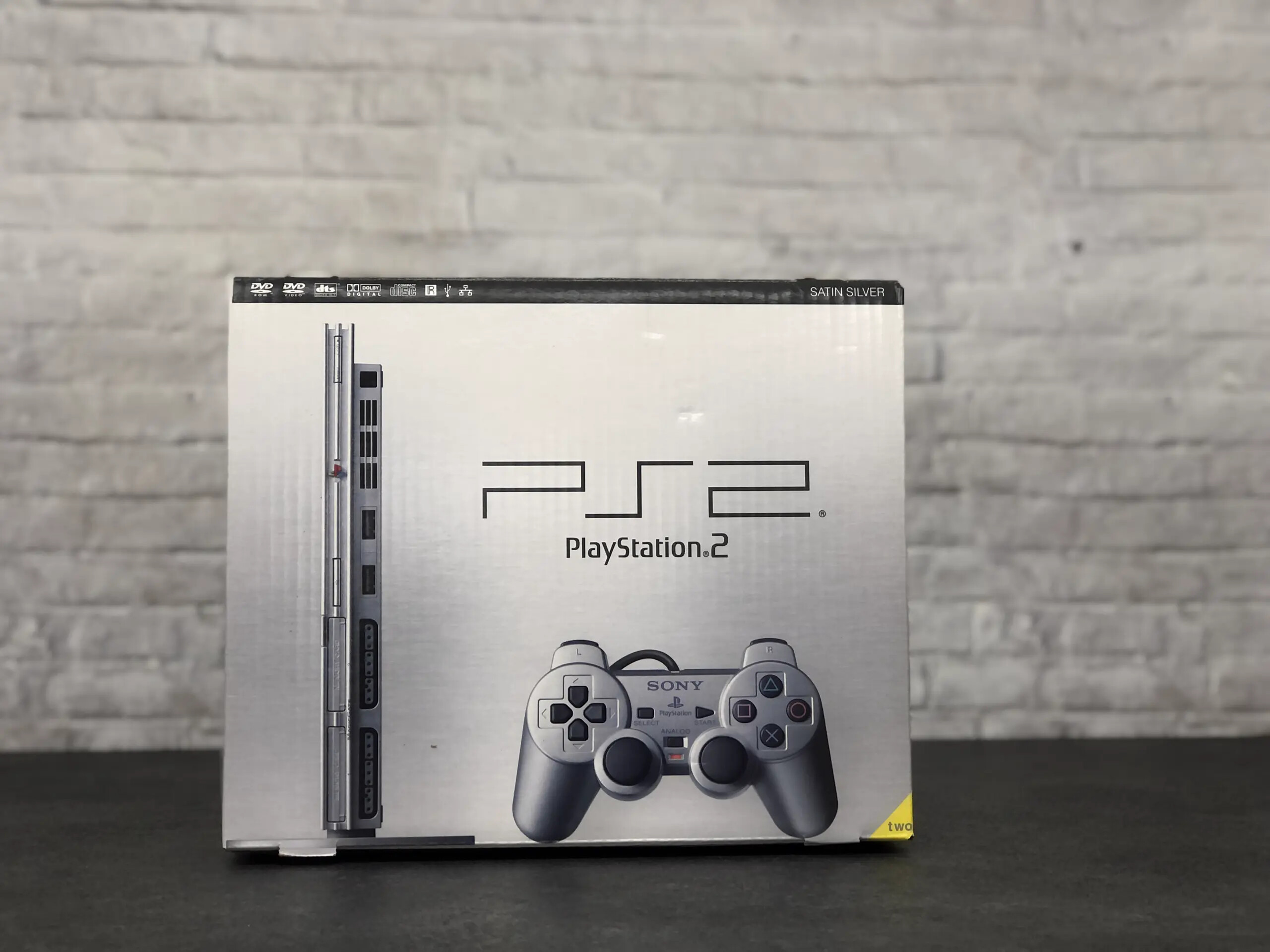 Playstation 2 Console Slim - Silver [Complete] - Playstation 2 Hardware