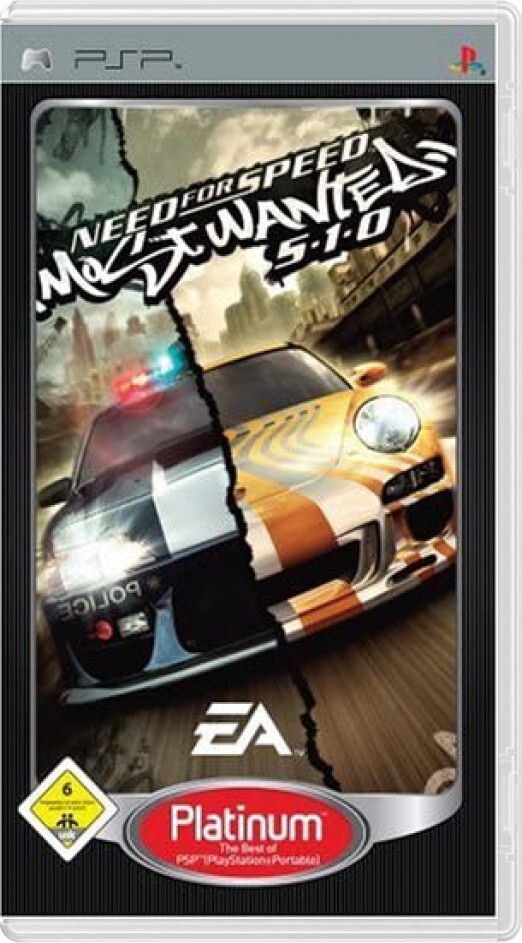 Need for Speed: Most Wanted 5-1-0 (Platinum) (French) - Playstation Portable Games