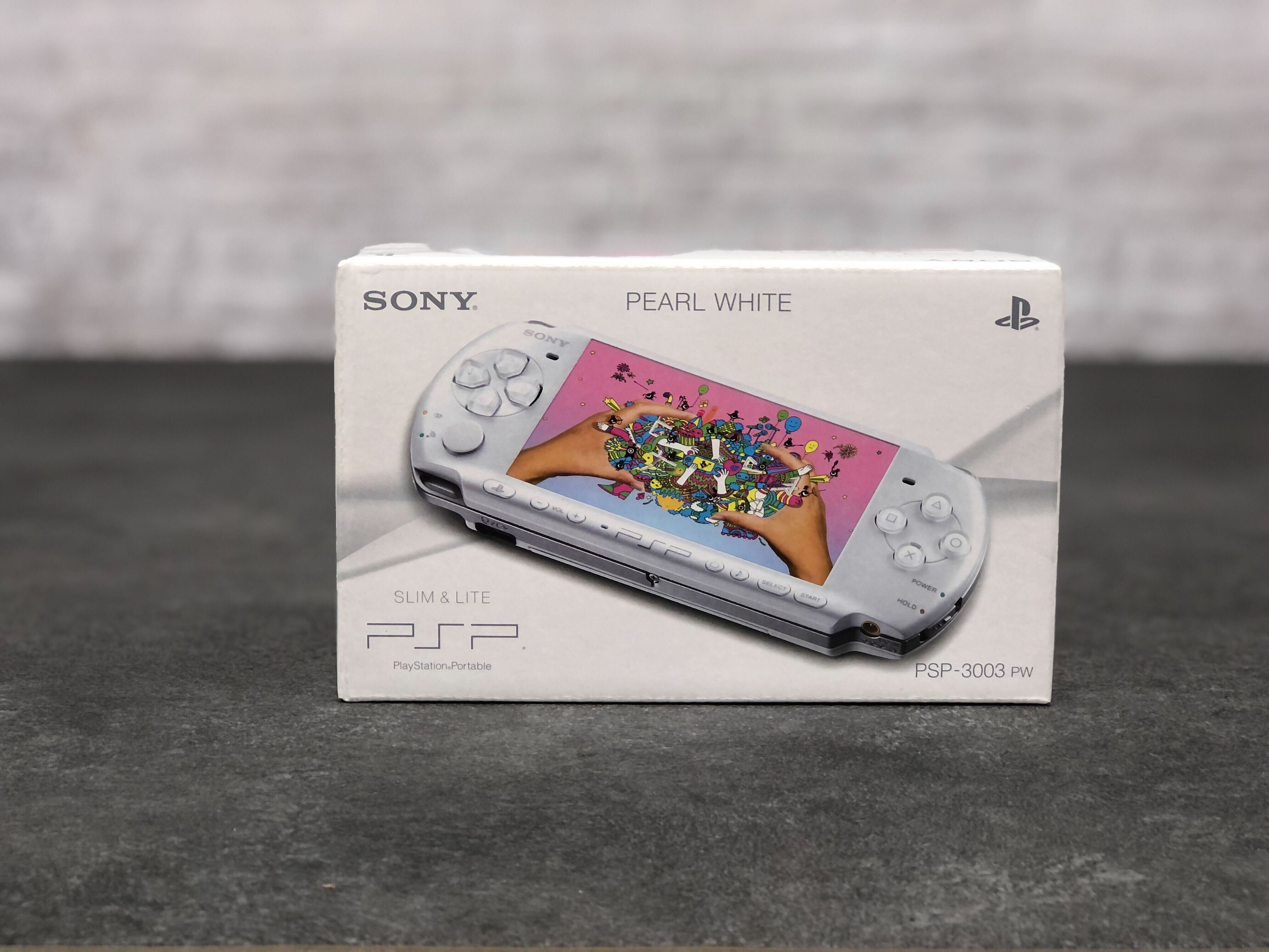 Playstation Portable Slim & Lite PSP 3000 - Pearl White [Complete] - Playstation Portable Hardware