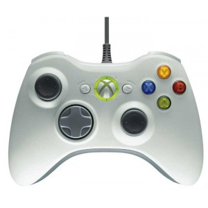 Original Microsoft Xbox 360 Wired Controller - Weiss